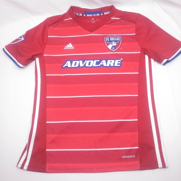 Adidas MLS FC Dallas Soccer Jersey Youth Large